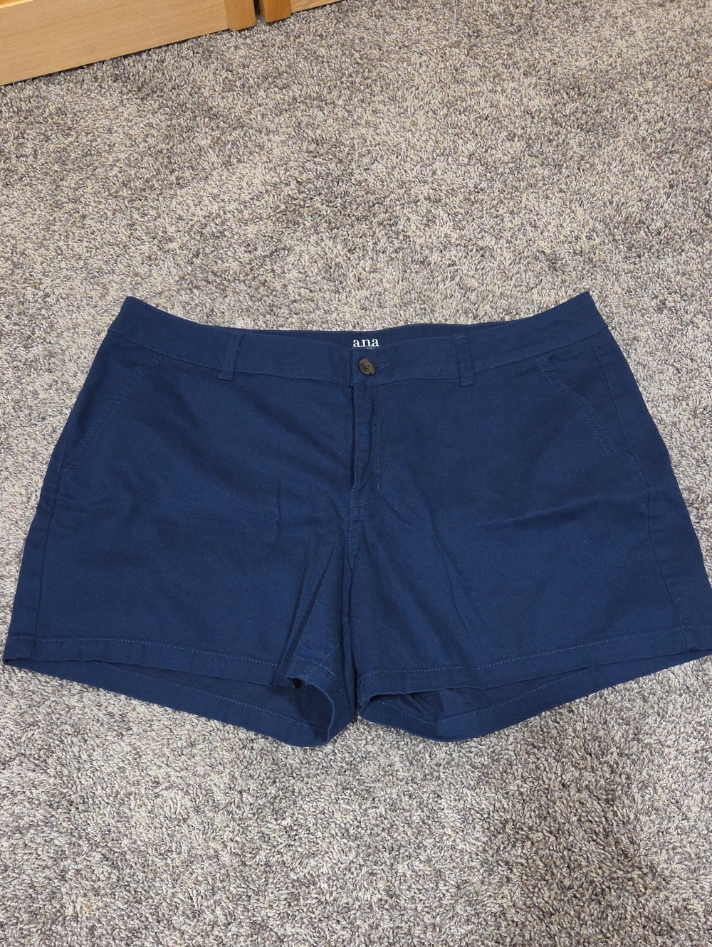 a.n.a. Blue Twill Shorts Size 16